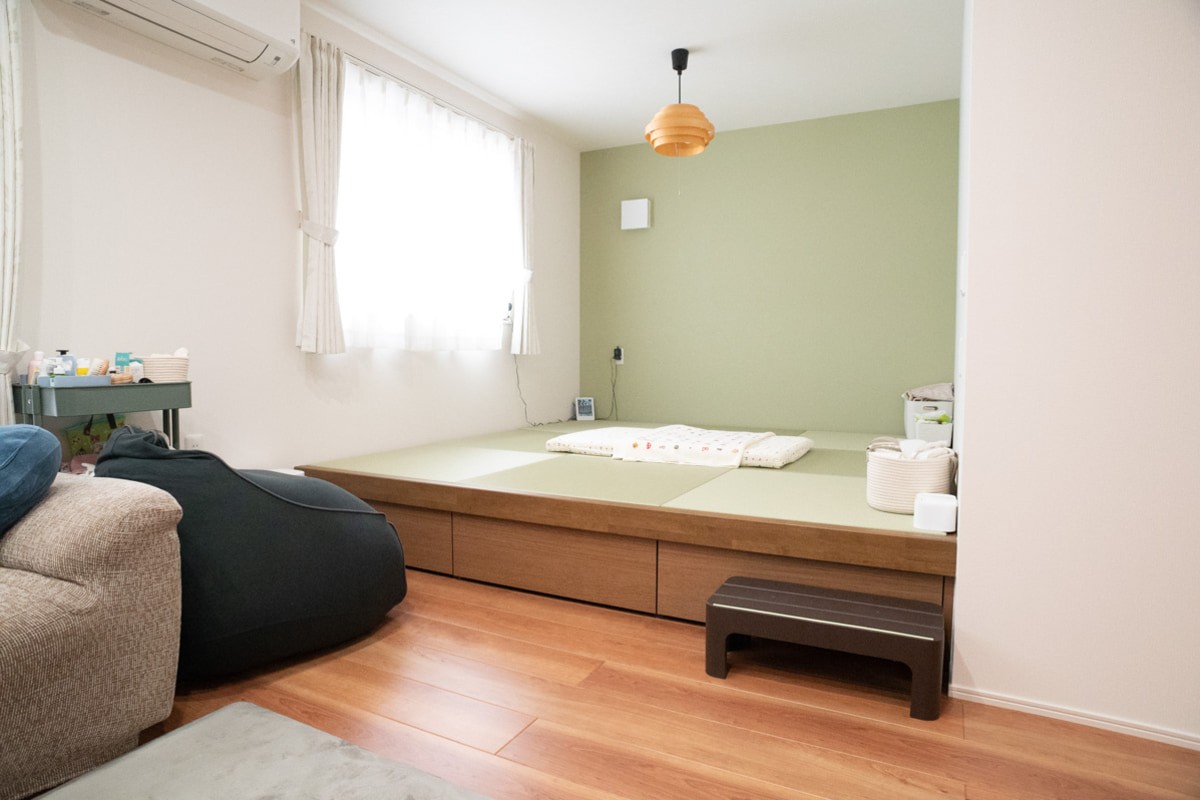 子育て世代におすすめ！小上がり畳スペースが生むプラスアルファの多用途空間