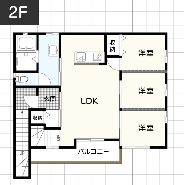 【2世帯】18坪の狭小地に建てる完全分離型2世帯住宅の間取り例