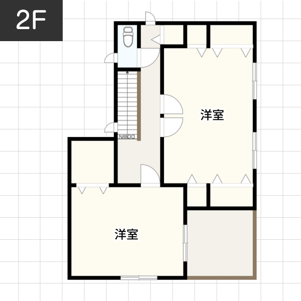 【25坪の場合】コンパクトだけど収納の多い家例