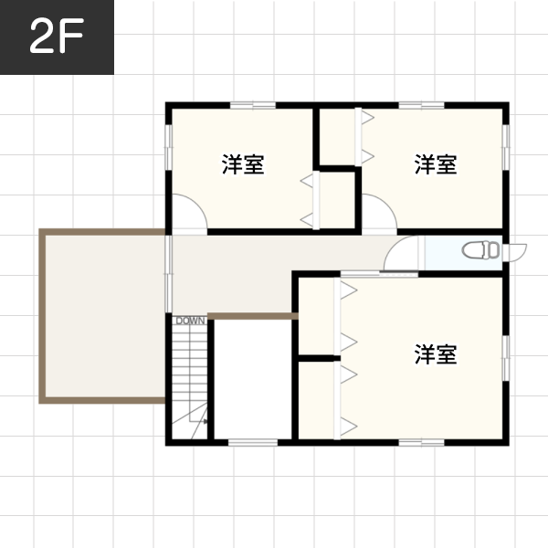 【35坪の場合（1）】生活導線を意識した住む人にやさしい家例