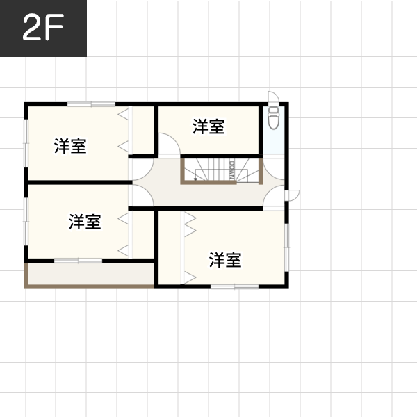 【40坪の場合】ガレージリビング空間を実現した家例