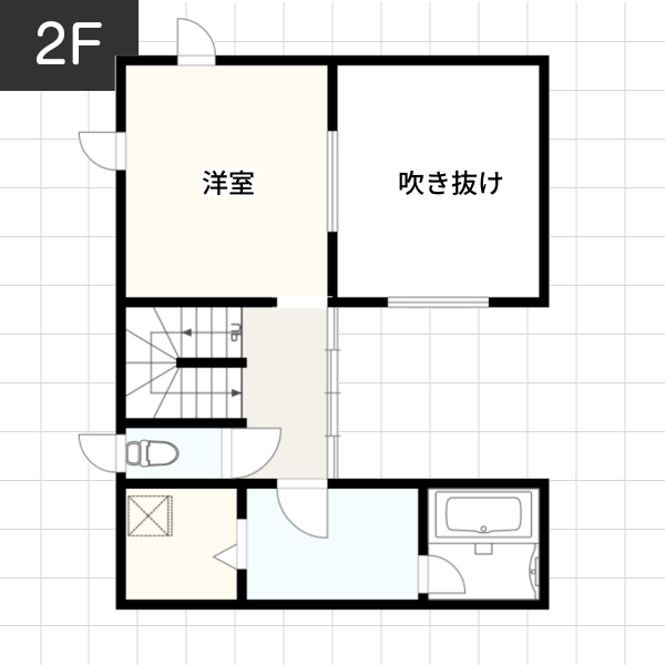 【35坪の場合】無垢材を至るところに使った中庭のある家例