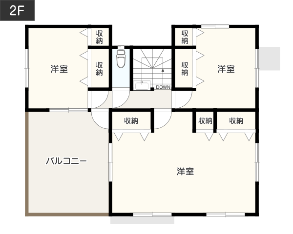 子ども部屋を確保できる4LDKの間取り例