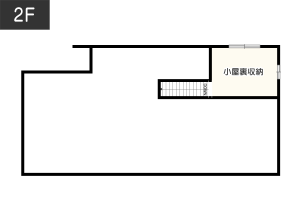 【延床面積31坪・3LDK】小屋裏収納のある間取り２階イメージ