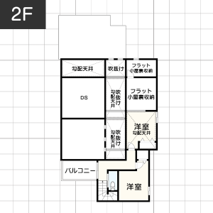 サンルームを取り入れた4LDKの間取り_2Fイメージ