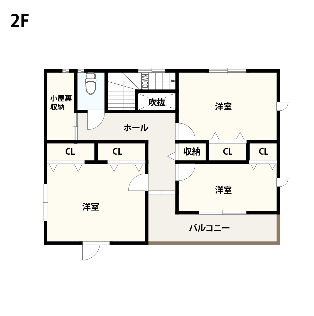 注文住宅2,000万円台「2階建て・4LDK」の間取り