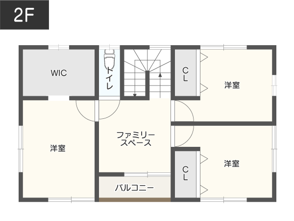 【約30坪】2階建ての費用シミュレーション2F