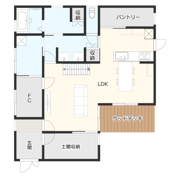 とにかく収納が多い間取り