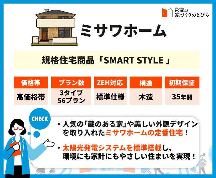 ミサワホーム 規格住宅商品「SMART STYLE」