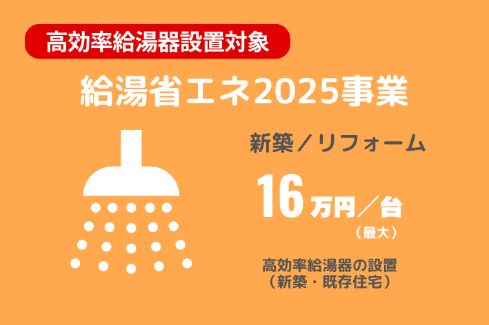 高効率給湯器設置対象 給湯省エネ2025事業