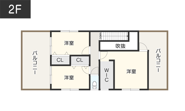 【CONTIE PLUS＋】39畳の大空間リビングのあるデザイン性の高い間取り2F