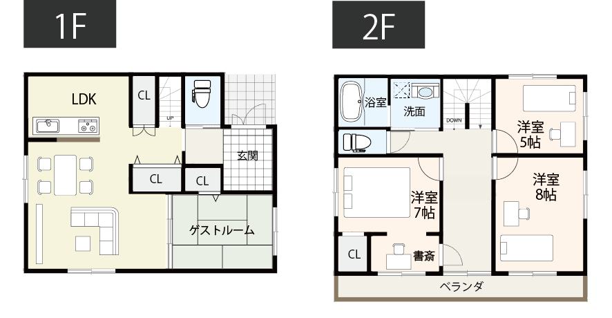 【4LDK】の間取り例