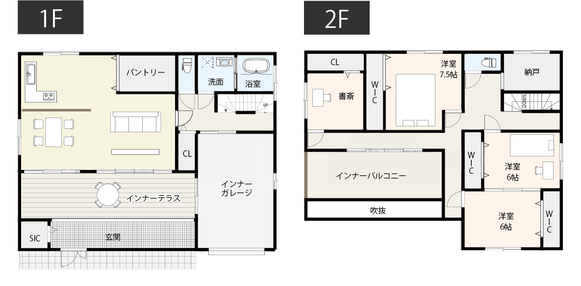 【40坪台】将来はカフェとして使える？機能性もおしゃれも取り入れた間取り例