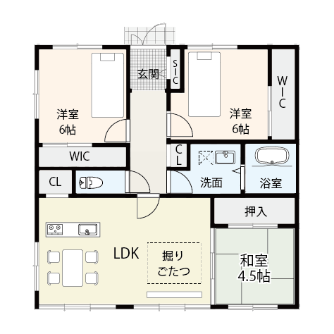 元々の立地を最大限に活かす間取り例