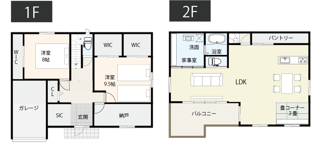【小上がり3畳】子供の勉強を見守りながら家事ができる間取り例