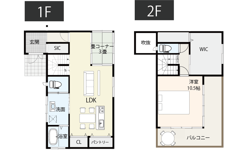 【小上がり3畳】日当たりのよいお昼寝空間がある間取り例