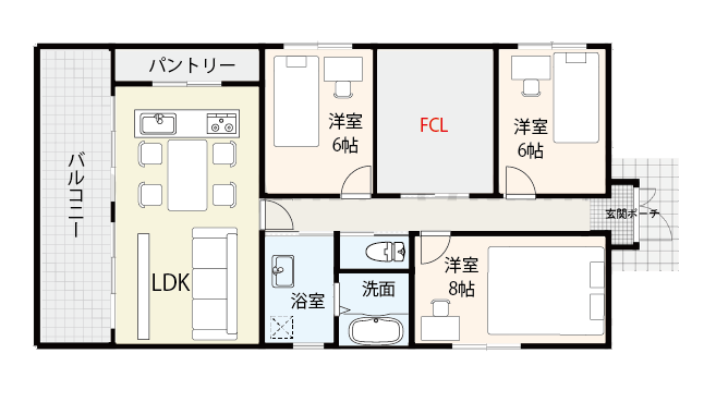 洗濯が便利に！ 家事の負担も軽減する間取り