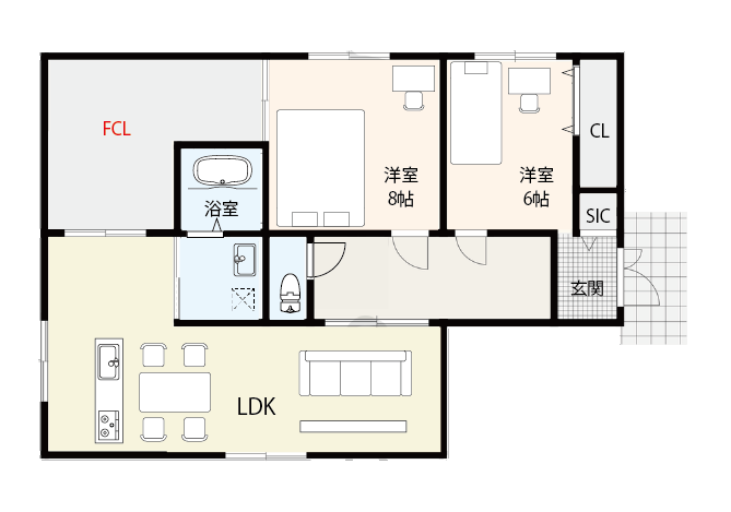 L字型ファミリークローゼットで家事が効率的になる間取り