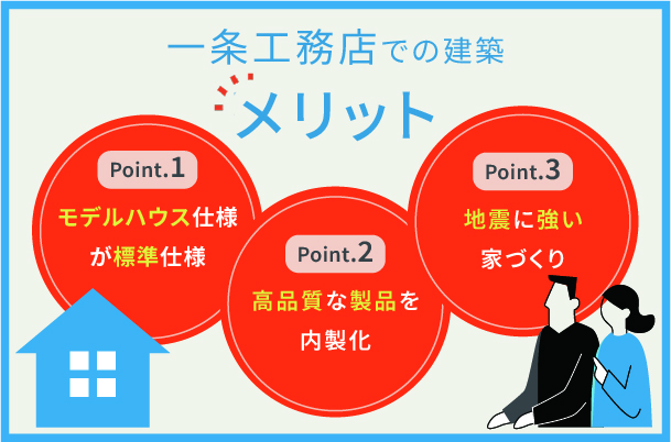 一条工務店の３つのメリット